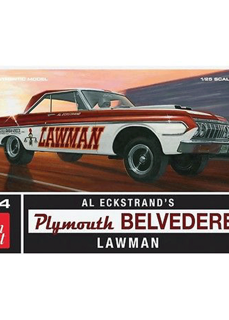 AMT 986-12 1/25 1964 Plymouth Belvedere Lawman Super Stock