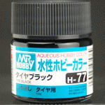 Mr Hobby Aqueous Tire Black H77