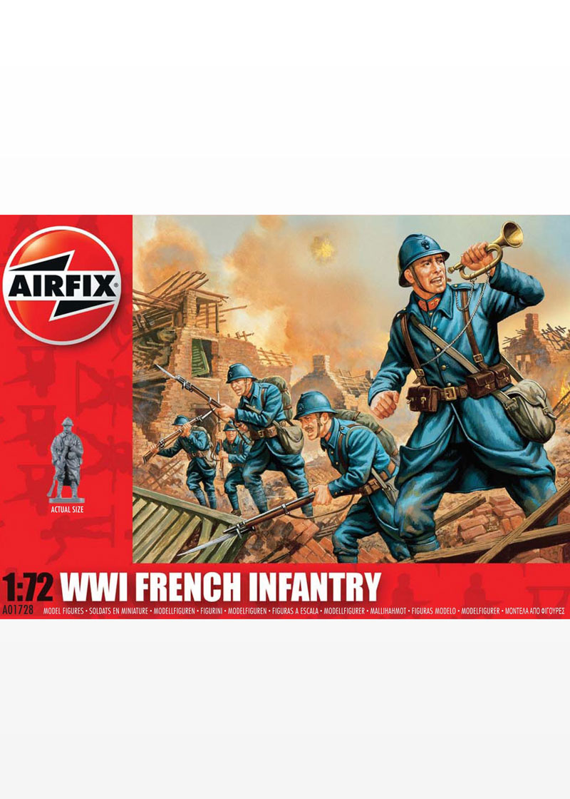 Airfix A01728 1:72 Scale WWI French Infantry Figures