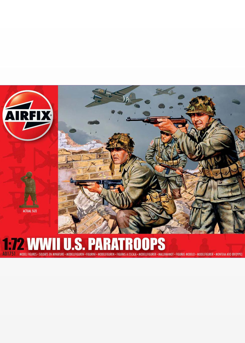 Airfix 1/72 A01751 WWII US Paratroops Figures Set