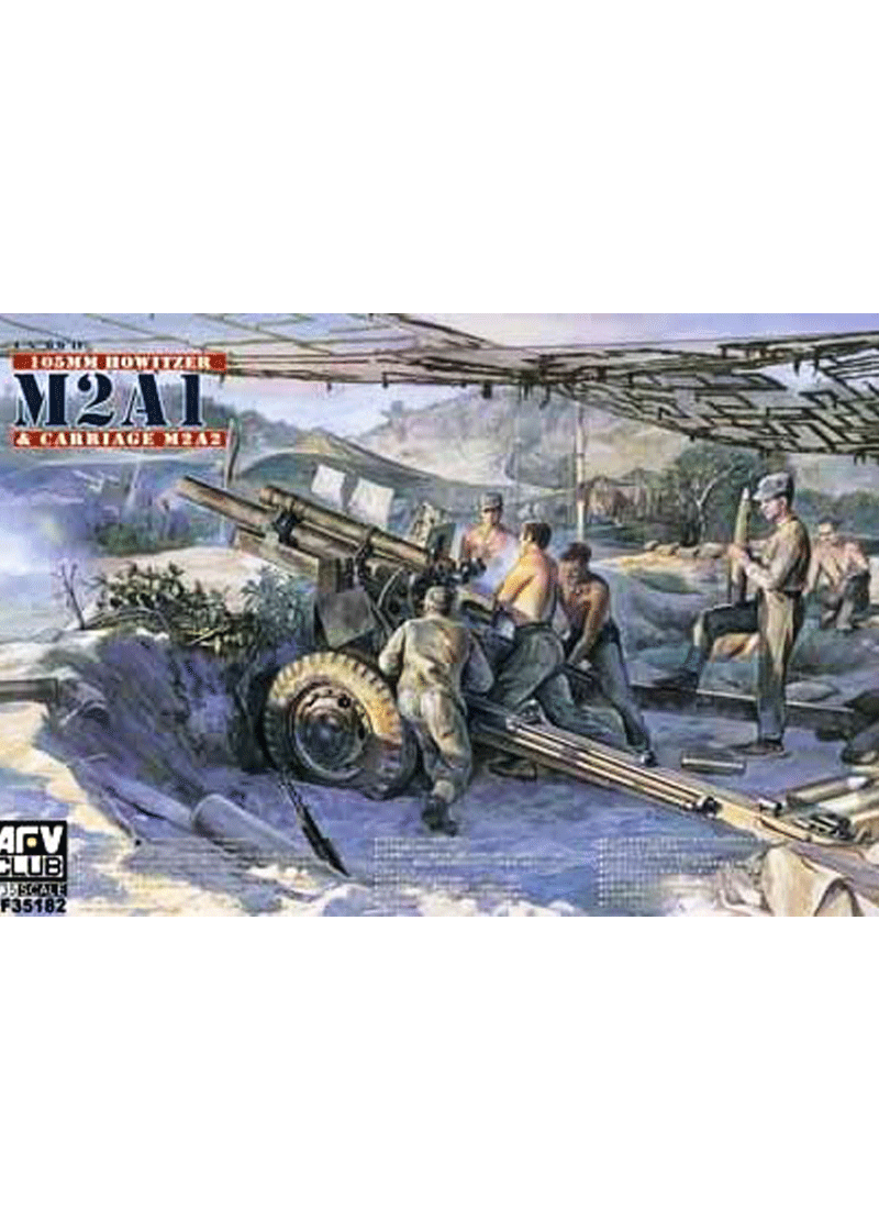 AFV Club 105mm Howitzer M2A1 & Carriage M2A2