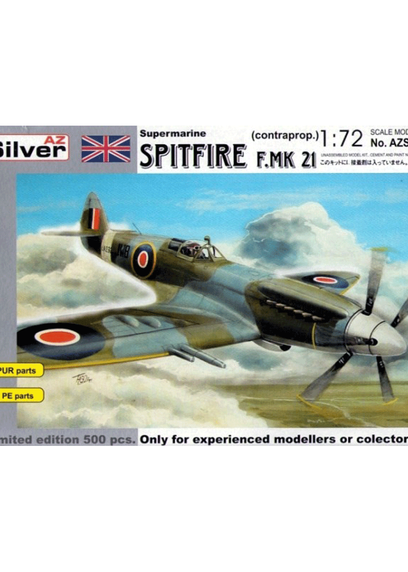 AZ Model Spitfire F.MK 21 Contrarotating propeller