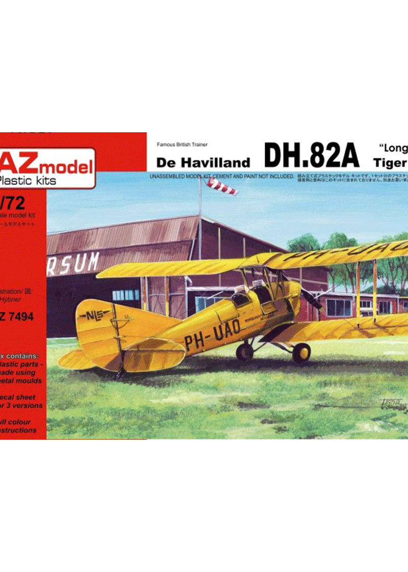 AZ Models DE Havilland DH.82 Tiger Moth "Long Tailfin"