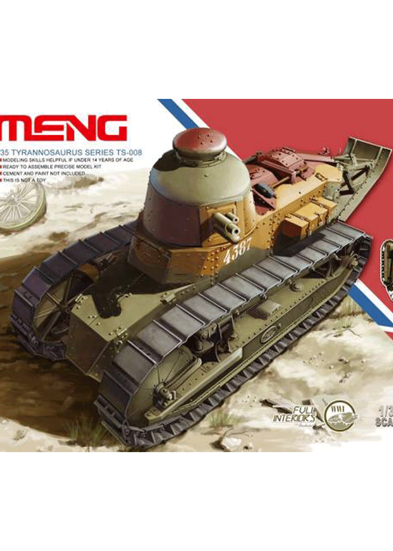 Meng FRENCH FT-17 Light Tank (Cast Turret)