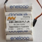 Eneloop 6.0V 2000Mah 5 Cell Flat Rx Battery Pack 5/BK-3MCCE FLT-JR