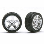 Pegasus Chrome Irok's Rims w/Tires (4)
