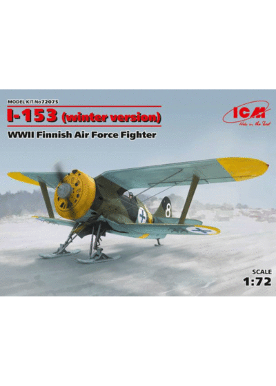 ICM Polikarpov I-153 (winter version) WWII Finnish Air Force Fighter