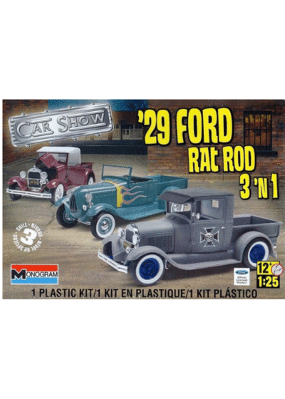 Monogram 1929 Ford Rat Rod 3'n1