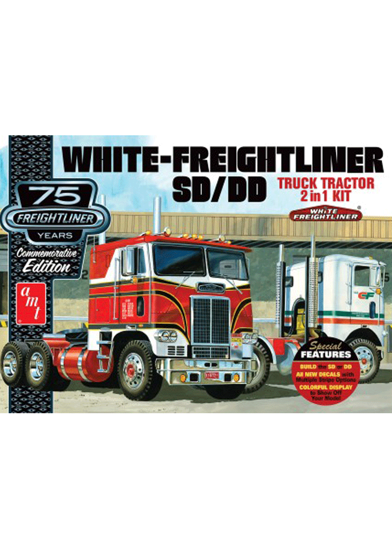 AMT White Freightliner 2-in-1 SC/DD Cabover