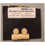 True Detail True Details 1:48 Bf-109 G10/K14 Wheel Set