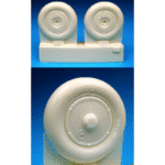 Barracuda Cast Bf 109G Wheels - Plain Hub, Smooth Tire