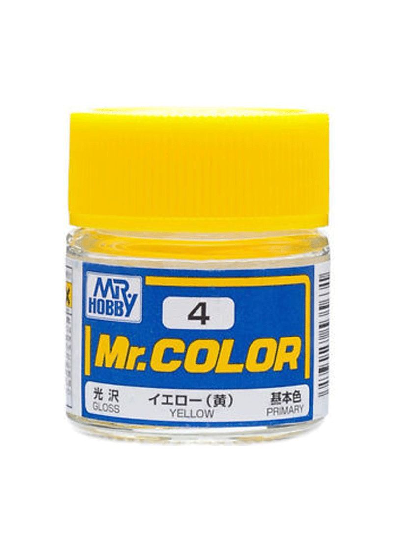 Mr Hobby Mr. Color C4 Yellow 10ml Lacquer