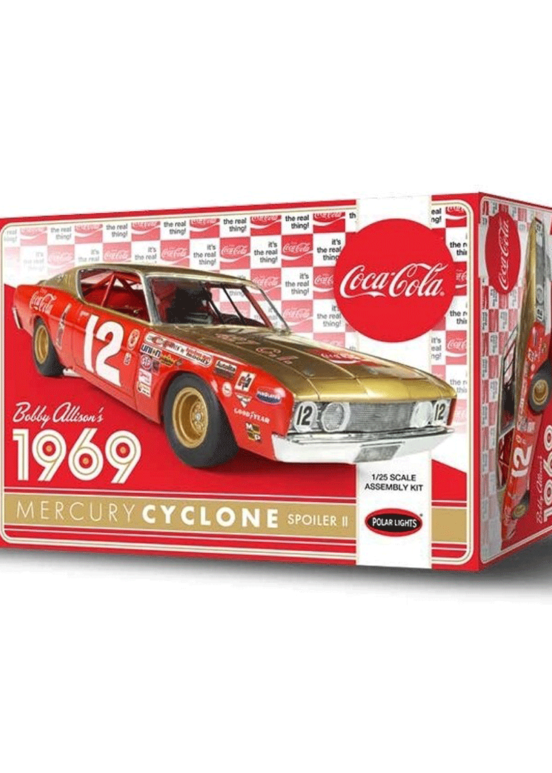 Polar Lights Bobby Alison 1969 Coca Cola Mercury Cyclone 1:25