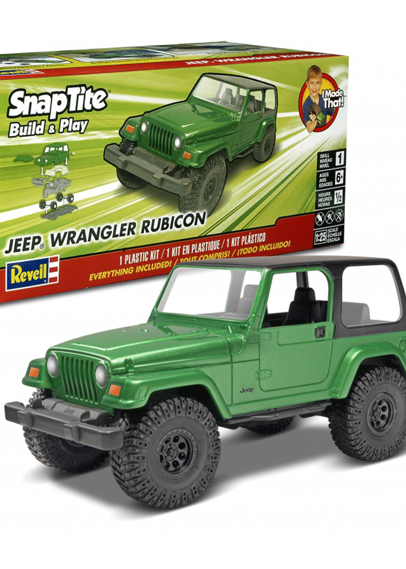 Revell Build and Play Snap Construction Jeep Wrangler Rubicon - Model  Sports : All Radio's/Motor's/engines and ESC free post Australia wide.