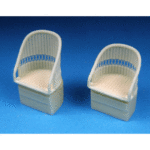 Barracuda British WWI Wicker AGS Seats - No Belts