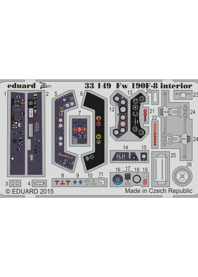 Eduard Fw 190F-8 interior S. A. 1/32