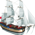 Billing Boats (B514) HMS Endeavour Bark - Model Boat & Fittings