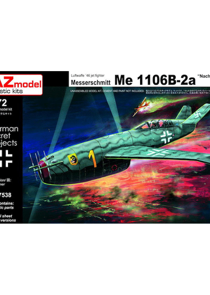 AZ Model AZM7538 Messerschmitt Me-1106B-2a "Nachtnjager" Luftwaffe '46