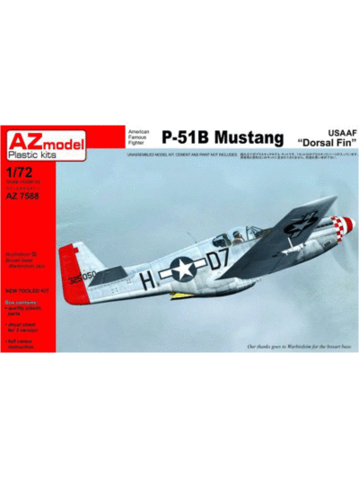 AZ Model AZM7588 North-American P-51B Mustang "Dorsal Fin USAAF"