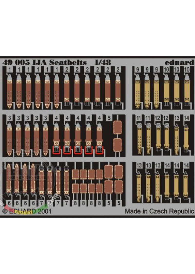 Eduard 1/48 IJA Seatbelts