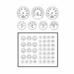 Model Car Garage Modern Style Gauge Faces