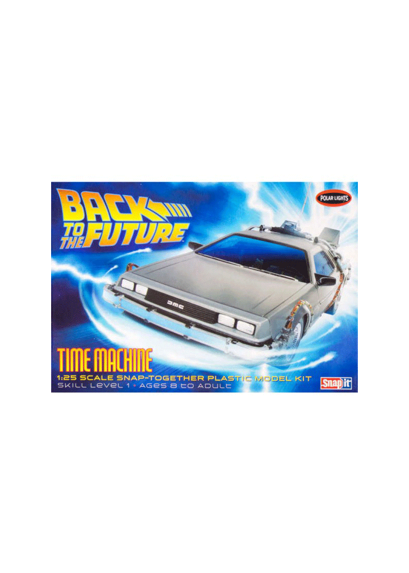 Polar Lights 911 1/25 Back To The Future Time Machine Model Kit