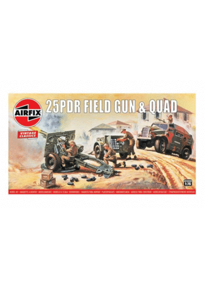 Airfix Vintage Classics - 25pdr Field Gun & Quad 1:76
