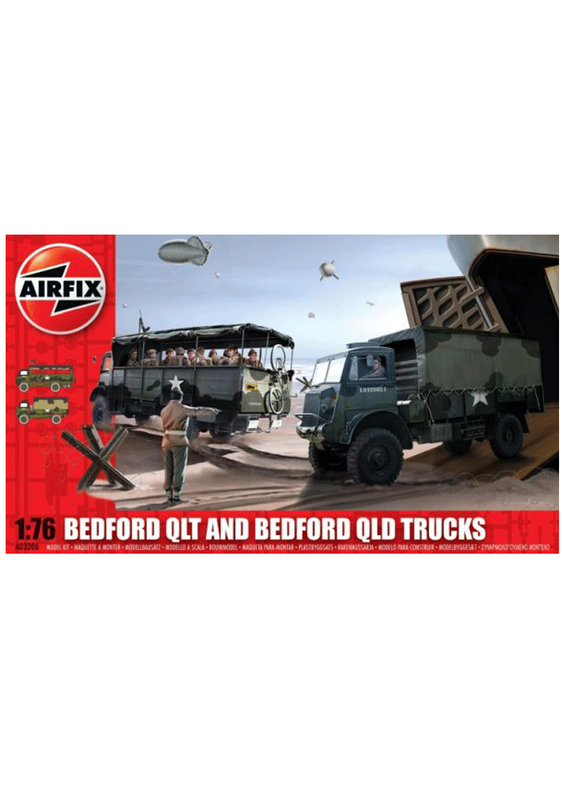 Airfix Bedford QLT And Bedford QLD Trucks 1:76