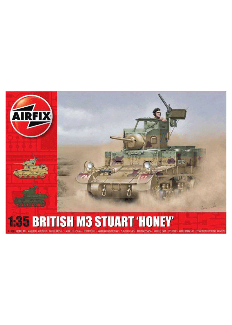 Airfix M3 Stuart, Honey (British Version) 1:35