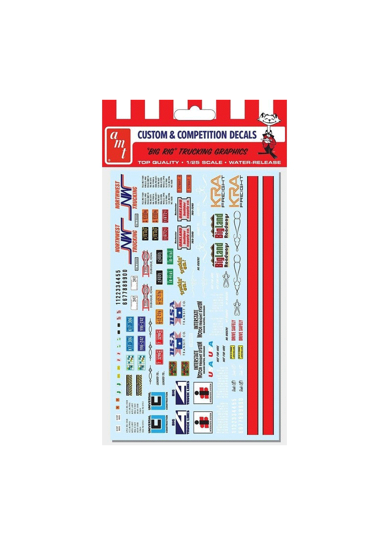 AMT Big Rig Trucking Graphics Decals (1/25)