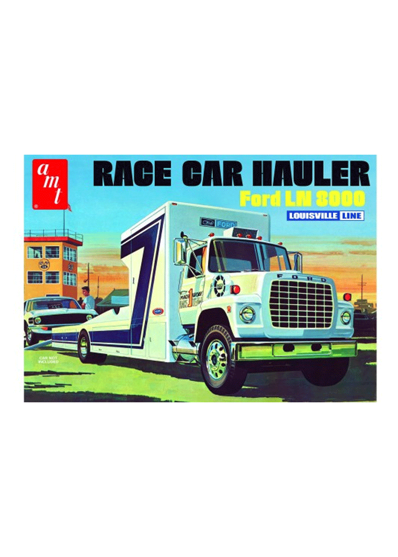 AMT 758 1/25 Ford LN 8000 Race Car Hauler