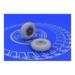 Eduard Brassin Spitfire wheels - 5 spoke (patterned tyre)