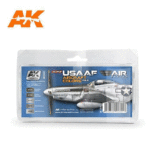 AK Interactive AK2210 Air Series WWII USAAF Aircraft Vol 2 Paint Set Acrylic