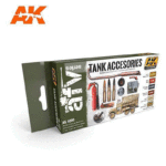 AK Interactive AK4000 Tank Accessories Paint Set Acrylic