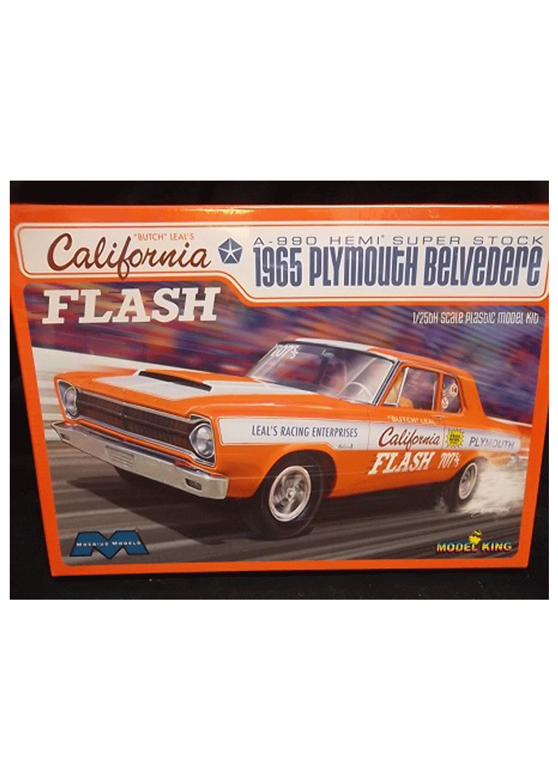 Moebius 1221 -- "California Flash" Butch Leal's 1965 Plymouth Belvedere