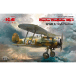 ICM 32040 1/32 Gloster Gladiator Mk.I WWII British Fighter Plastic Model Kit