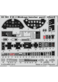 Eduard F4U-1 Birdcage interior S. A. for Tamiya