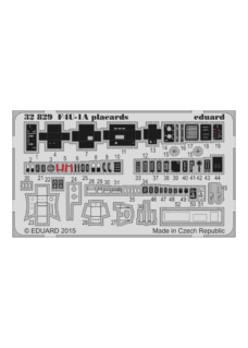 Eduard F4U-1A placards Tamiya