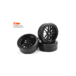 Team Magic 8-Spoke Mounted Radial Tyre black E4D