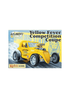 ATLANTIS MODELS Keeler's Kustoms Yellow Fever Competition Coupe 1/25 Made in the USA