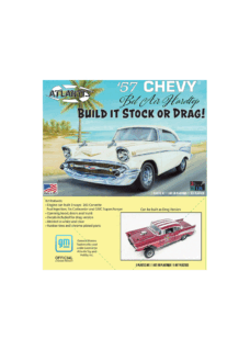 ATLANTIS MODELS 1957 Chevy Bel Air can be built Stock or Drag 1/25 Scale