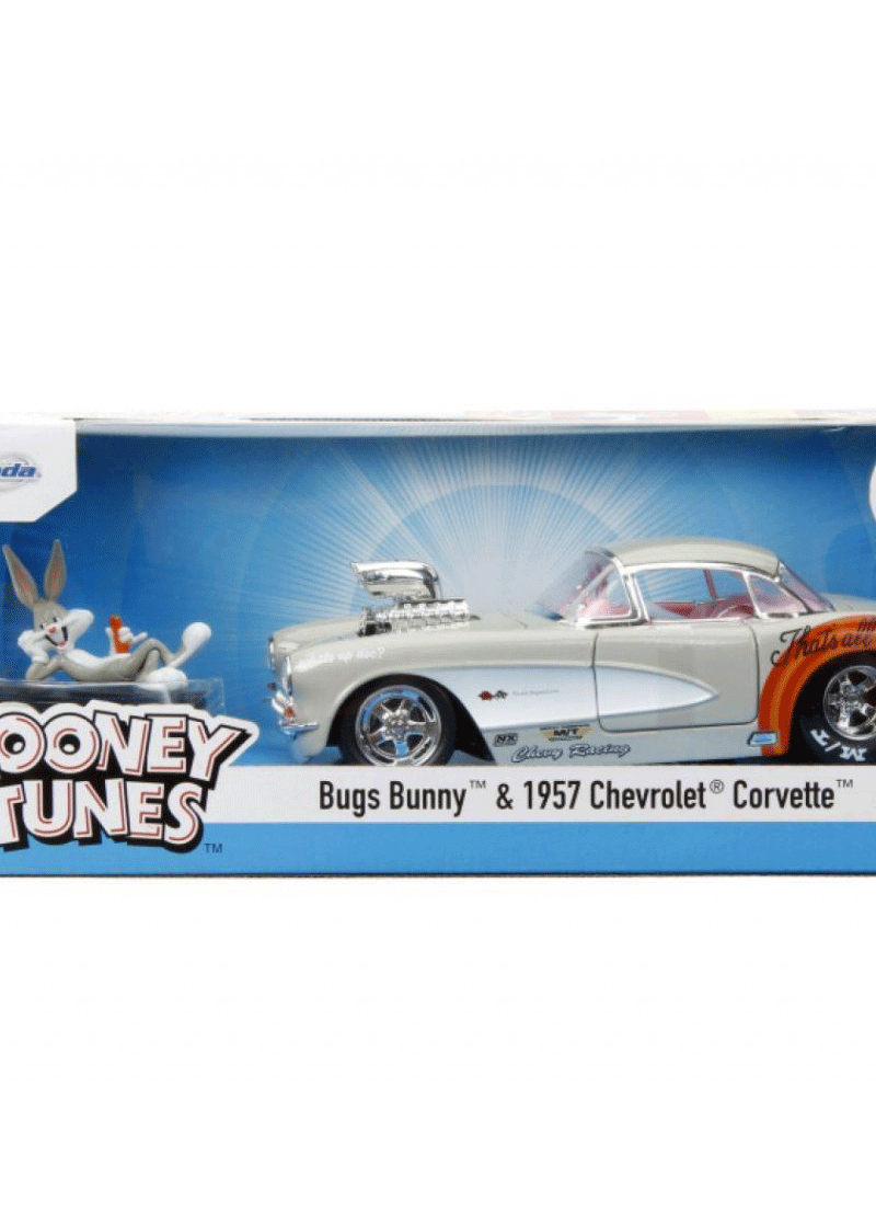 Looney Tunes - 57 Chevrolet Corvette With Bugs Bunny 1:24 Scale