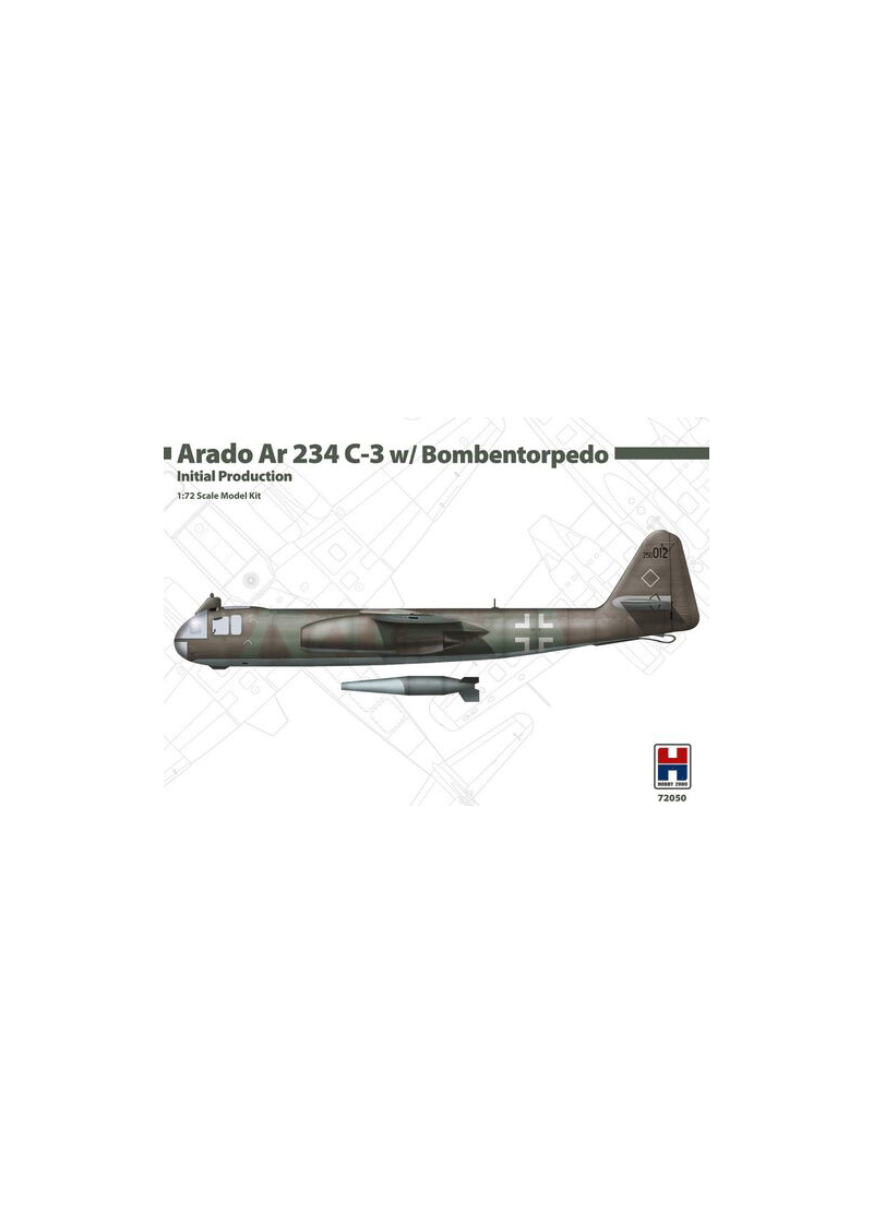 Hobby 2000 72050 Arado Ar 234 C-3 w/ Bombentorpedo Initial Production