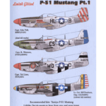 Lifelike Decals  1/72 North American P-51 Mustang, Pt. 1 decal sheet