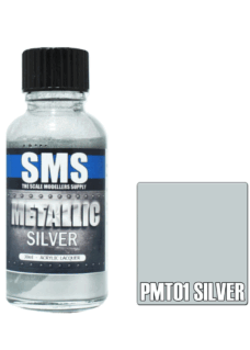 SMS Metallic SILVER 30ml Acrylic Lacquer Series