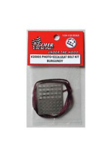 Gofer Racing 1:24-1:25 Photo-Etch Burgundy Seatbelt