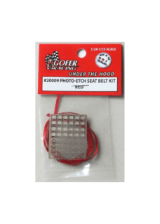 Gofer Racing 20009 1/24-1/25 Photo-Etch Red Seatbelts