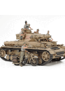 Tamiya 1/35 German tank Panzerkampfwagen IV Ausf.F & Motorcycle set "NORTH AFRICA"