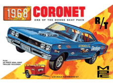 MPC 1/25 1968 Dodge Coronet Hardtop w/Trailer Plastic Model Kit