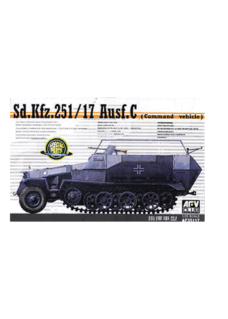 AFV Club 1/35 German Sd.Kfz.25 Ausf.C (Command Vehile) Plastic Model Kit [AF35117]
